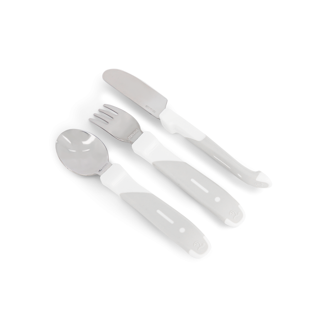 Learn Cutlery 6+m Pastel Grey