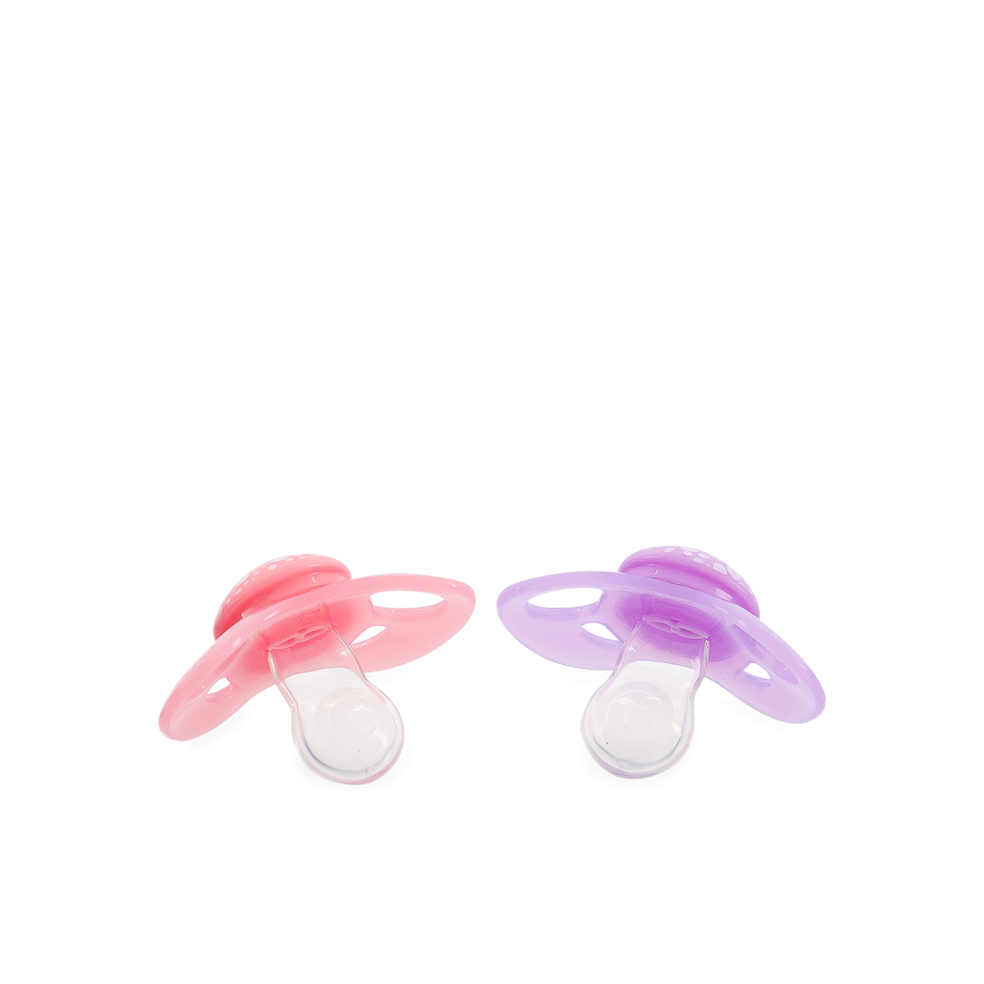 Pacifier 0-6m Pastel Pink Purple x2