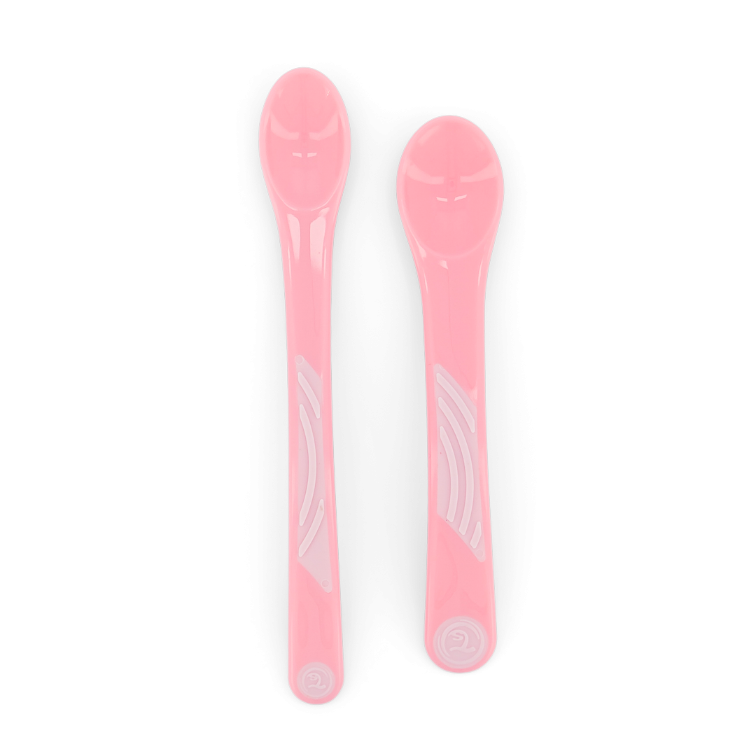 Feeding Spoon Set 4+m Pastel Pink x2