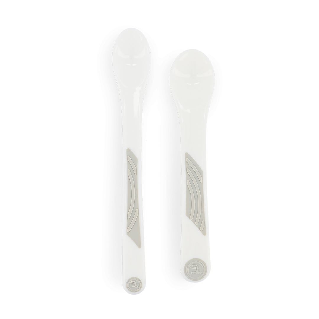 Feeding Spoon Set 4+m White x2